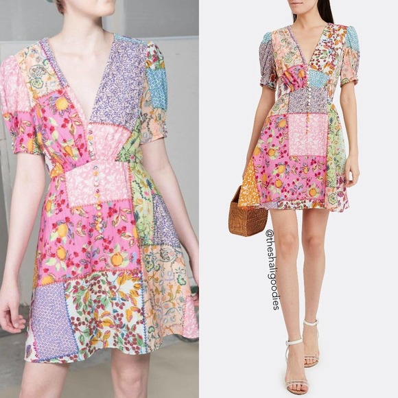 saloni patchwork dress